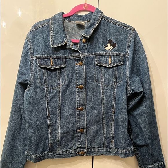 Vintage Disney Embroidered Mickey Mouse Denim Jacket. - Picture 3 of 8